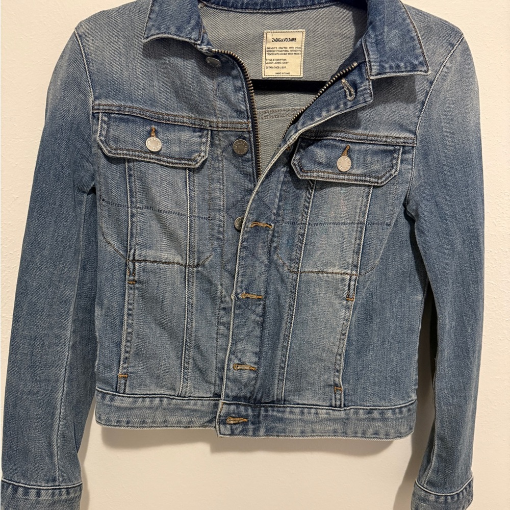 Zadig & Voltaire Cropped Denim Jacket